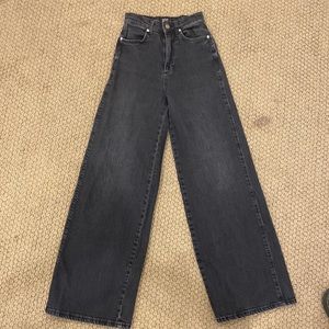 Urban outfitters wide leg black jeans